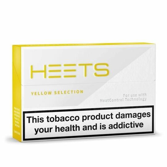 Heets Yellow Pack Of 20  |  Heat Not Burn Device Heat Not Burn