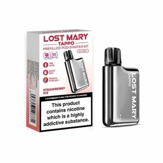 Lost Mary Tappo Pod Kit  |  Pod/All In One Kits Device Blue/Green + Lemon & Lime 20mg